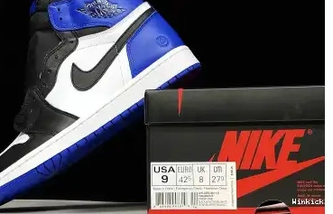BLACK MENS JORDAN SPORT 716371-040 RETRO “FRAGMENT” AIR ROYAL-WHITE 1 0617